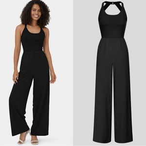 HALARA Black Wide-Leg Jumpsuit